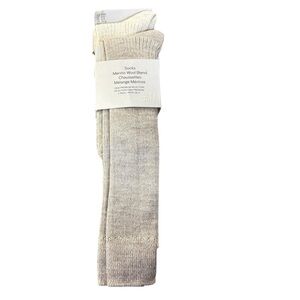 3/$30 NWT H&M Light Beige Merino Wool Blend Socks